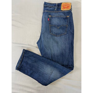 Levi's 514 Straight 5-Pocket Denim Jeans. Perfectly Broken In, Men's 38X30.